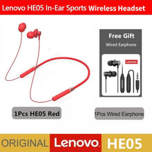 Load image into Gallery viewer, Lenovo Bluetooth Earphones HE05 Wireless Earbuds Magnetic Neckband
