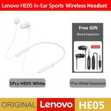 Load image into Gallery viewer, Lenovo Bluetooth Earphones HE05 Wireless Earbuds Magnetic Neckband
