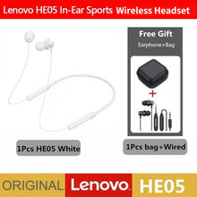 Load image into Gallery viewer, Lenovo Bluetooth Earphones HE05 Wireless Earbuds Magnetic Neckband
