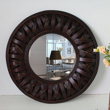 गैलरी व्यूवर में इमेज लोड करें, Handmade Bamboo Big Wooden Mirror Frame
